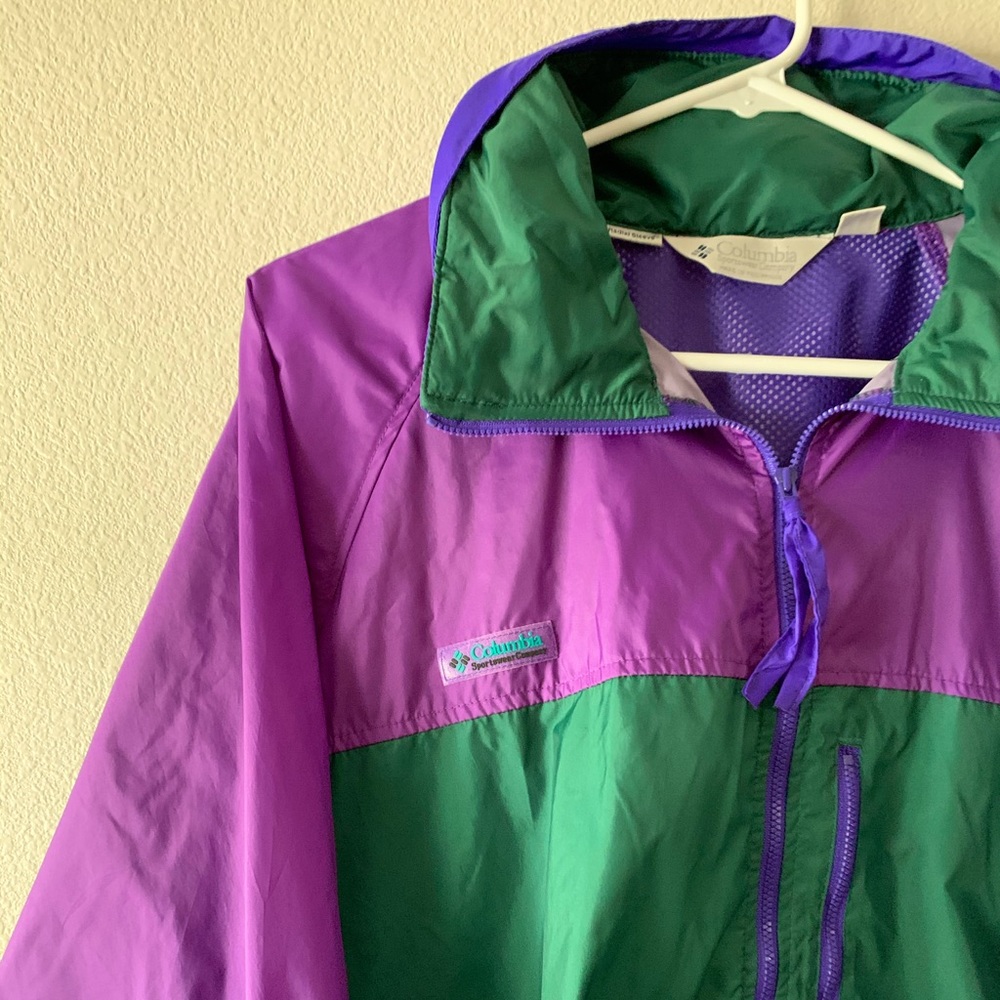 SOLD Vintage Columbia Rain jacket/Windbreaker